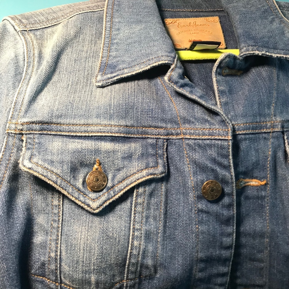 Jean Jacket - Earl Jeans -Denim Blue - L - Picture 3 of 4